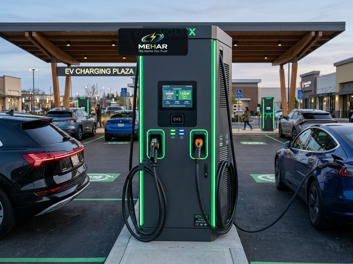 MEHAR 60kW / 120kW Dual-Gun DC Fast Charger - MEHAR Official B2B Battery Platform